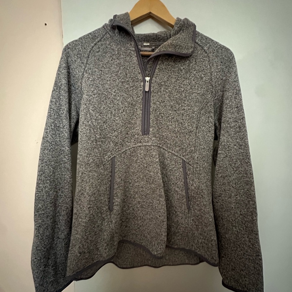 Gray Half-Zip Sweater